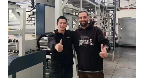 保加利亞，三層ABC1200吹膜機(jī)，用于復(fù)合薄膜，各種食品工業(yè)軟包裝等